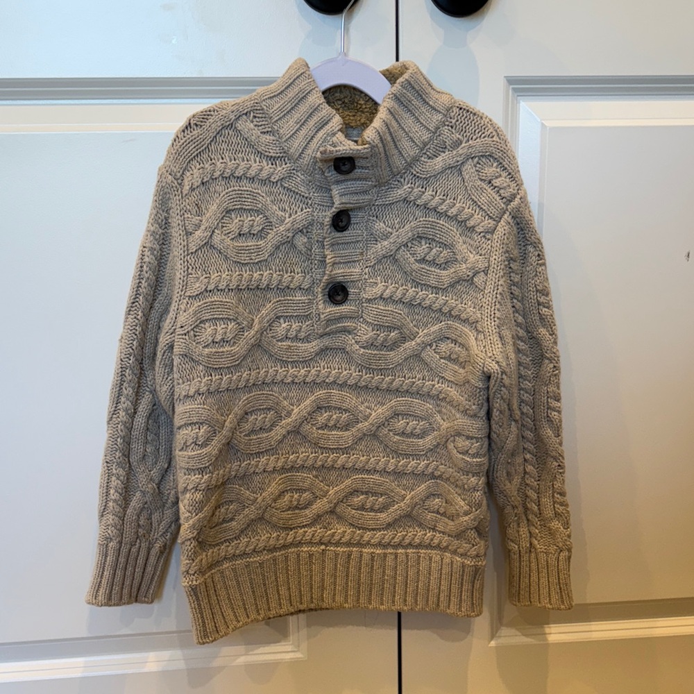 GAP Kids Beige Cable Knit Sweater